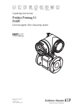 Endress+Hauser HART Proline Promag 51 Operating Instructions Manual preview