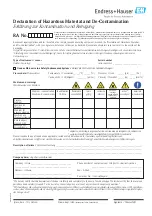 Предварительный просмотр 113 страницы Endress+Hauser HART Proline Promass 80 Operating Instructions Manual