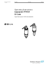 Endress+Hauser IO-Link Liquipoint FTW23 Operating Instructions Manual предпросмотр