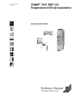 Endress+Hauser iTEMP PCP TMT 121 Operating Instructions Manual предпросмотр