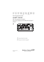 Предварительный просмотр 1 страницы Endress+Hauser iTEMP TMT125 Brief Operating Instructions