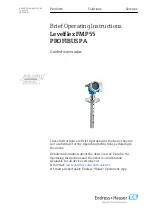 Endress+Hauser Levelflex FMP55 PROFIBUS PA Brief Operating Instructions preview