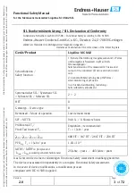 Предварительный просмотр 3 страницы Endress+Hauser Liquiline M CM42 Functional Safety Manual