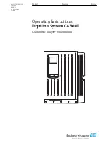 Endress+Hauser Liquiline System CA80AL Operating Instructions Manual предпросмотр