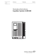 Endress+Hauser Liquiline System CA80AM Operating Instructions Manual предпросмотр