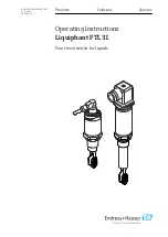 Endress+Hauser Liquiphant FTL31 Operating Instructions Manual предпросмотр