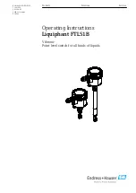 Endress+Hauser Liquiphant FTL51B Operating Instructions Manual preview