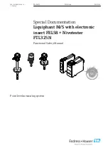 Предварительный просмотр 1 страницы Endress+Hauser Liquiphant M/S Functional Safety Manual