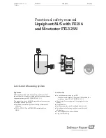 Предварительный просмотр 1 страницы Endress+Hauser Liquiphant M with FEL56 Functional Safety Manual