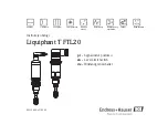 Предварительный просмотр 1 страницы Endress+Hauser Liquiphant T FTL20 Manual