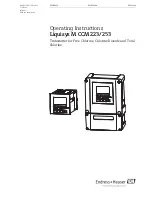 Preview for 1 page of Endress+Hauser Liquisys M CCM223 Operating Instructions Manual