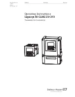 Endress+Hauser Liquisys M CLM223/253 Operating Instructions Manual предпросмотр