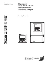 Предварительный просмотр 1 страницы Endress+Hauser Liquisys M COM 223 F Operating Instructions Manual