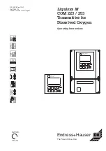 Предварительный просмотр 1 страницы Endress+Hauser Liquisys M COM 223 Operating Instructions Manual