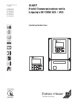 Предварительный просмотр 1 страницы Endress+Hauser Liquisys M CXM 223 Operating Instructions Manual