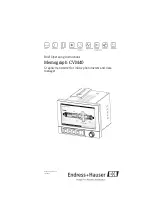 Endress+Hauser Memograph CVM40 Operating Instructions Manual предпросмотр