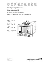 Предварительный просмотр 1 страницы Endress+Hauser Memograph M Brief Operating Instructions