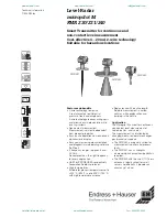 Preview for 1 page of Endress+Hauser micropilot M FMR 230 Technical Information