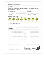 Предварительный просмотр 111 страницы Endress+Hauser micropilot M FMR 240 Operating Instructions Manual