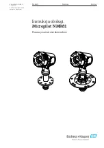 Endress+Hauser Micropilot NMR81 Manual предпросмотр