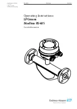 Endress+Hauser MODBUS RS485 Operating Instructions Manual предпросмотр