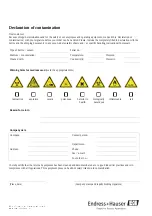 Preview for 24 page of Endress+Hauser MPC2000 MPC2 Operating Instructions Manual