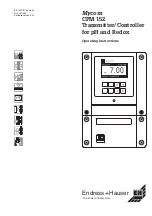 Предварительный просмотр 1 страницы Endress+Hauser Mycom CPM 152 Operating Instructions Manual