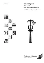 Предварительный просмотр 1 страницы Endress+Hauser nivocompact FTC 731 Installation And Operating Manual