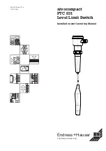 Preview for 1 page of Endress+Hauser nivocompact FTC 831 Installation And Operating Manual