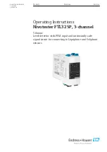 Endress+Hauser nivotester FTL 325 P Operating Instructions Manual предпросмотр