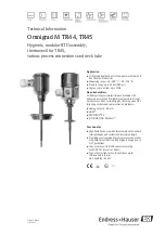 Endress+Hauser Omnigrad M TR44 Technical Information preview