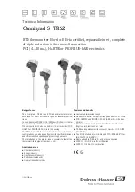 Предварительный просмотр 1 страницы Endress+Hauser Omnigrad S TR62 Series Technical Information