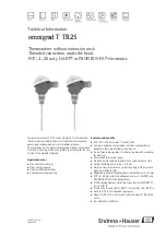 Endress+Hauser Omnigrad T TR25 Technical Information предпросмотр