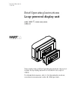 Endress+Hauser ORIA15 Brief Operating Instructions предпросмотр