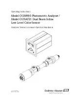 Предварительный просмотр 1 страницы Endress+Hauser OUM980 Operating Instructions Manual