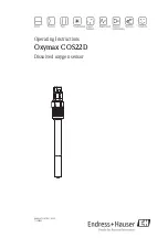 Endress+Hauser Oxymax COS22D Operating Instructions Manual предпросмотр