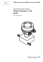 Endress+Hauser Proline Cubemass C 100 HART Operating Instructions Manual предпросмотр