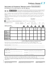 Preview for 119 page of Endress+Hauser Proline Promag 55 Operating Instructions Manual