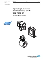 Предварительный просмотр 1 страницы Endress+Hauser Proline Promag H 500 Operating Instructions Manual