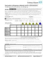 Предварительный просмотр 165 страницы Endress+Hauser Proline Promag L 400 HART Operating Instructions Manual