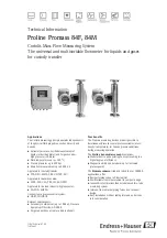 Предварительный просмотр 1 страницы Endress+Hauser Proline Promass 84F Technical Information