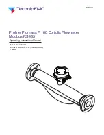 Предварительный просмотр 1 страницы Endress+Hauser Proline Promass F 100 Operating Instructions Manual