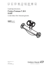Endress+Hauser Proline Promass F 200 HART Operating Instructions Manual preview