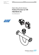 Предварительный просмотр 1 страницы Endress+Hauser Proline Promass Q 500 Operating Instructions Manual