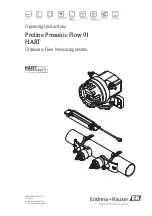 Endress+Hauser Proline Prosonic Flow 91 Operating Instructions Manual предпросмотр