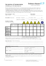 Предварительный просмотр 117 страницы Endress+Hauser Proline Prosonic Flow 91 Operating Instructions Manual