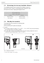 Предварительный просмотр 8 страницы Endress+Hauser Proline Prosonic Flow 91W Brief Operating Instructions