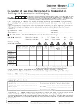 Предварительный просмотр 167 страницы Endress+Hauser Proline Prosonic Flow 93 Operating Instructions Manual