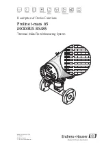 Предварительный просмотр 1 страницы Endress+Hauser Proline t-mass 65 MODBUS RS485 Manual