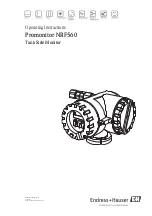 Endress+Hauser Promonitor NRF560 Operating Instructions Manual предпросмотр